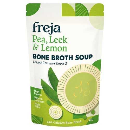 Freja Pea, Leek & Lemon Bone Broth Soup