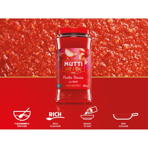 Mutti Tomato & Garlic Pasta Sauce No Added Sugar