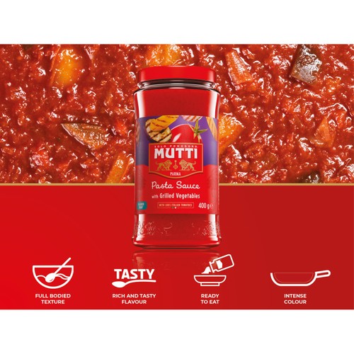Mutti Tomato & Grilled Vegetable Pasta Sauce No Added Sugar