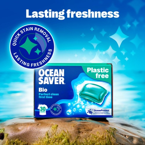 OceanSaver Plastic Free 30 Bio Washing Capsules