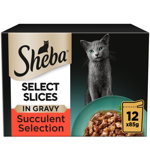 Sheba Select Slices Cat Food Pouches Succulent Selection in Gravy 