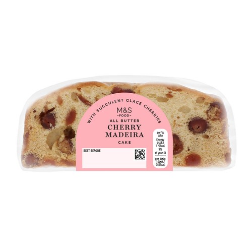 M&S Glace Cherry Madeira Cake