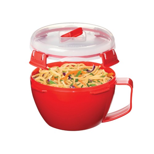 Sistema Microwave Noodle Bowl Food Container with Steam Vent 940ml