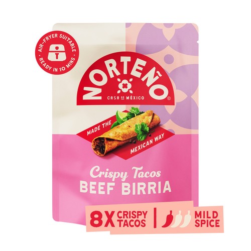 Norteno Mexican 8 Crispy Tacos Beef Birria