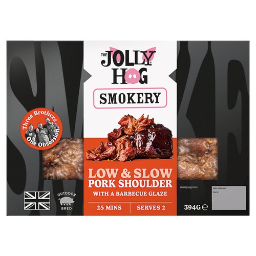 The Jolly Hog Hot Smoked BBQ Pulled Pork Shoulder