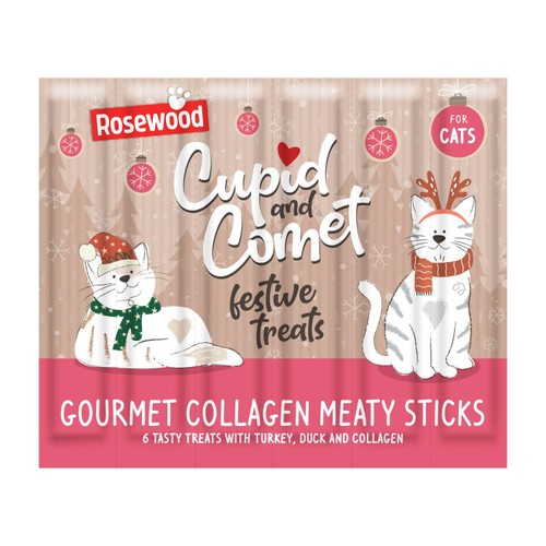 Cupid & Comet Cat Collagen Festive Sticks