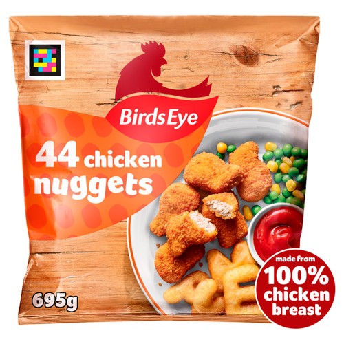 Birds Eye 44 Chicken Nuggets with Golden Wholegrain