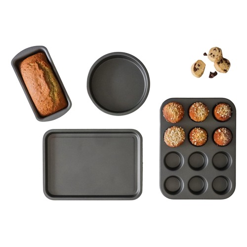 KitchenCraft Four Piece Bakeware Set, Gift Boxed