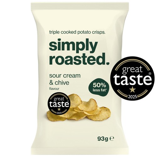 Simply Roasted Sour Cream & Chive Crisps