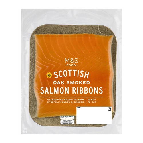 M&S Scottish Oak Smoked Salmon Ribbons