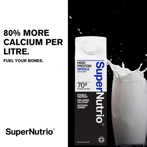 SuperNutrio High Protein Whole Cow's Milk