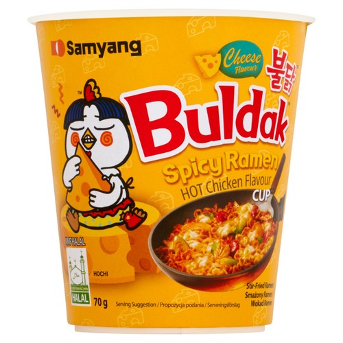Buldak Hot Chicken Ramen Cheese Flavour Instant Noodle Cup