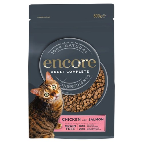 Encore Natural Adut Dry Cat Food Chicken with Salmon Grain Free