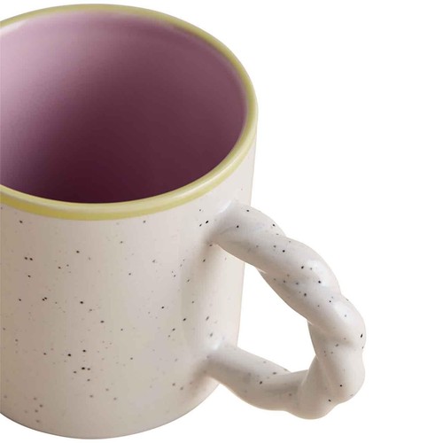 M&S Love You More Slogan Mug, Natural Mix