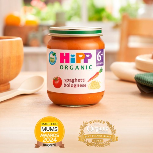 HiPP Organic Spaghetti Bolognese Baby Food Jar 6+ Months