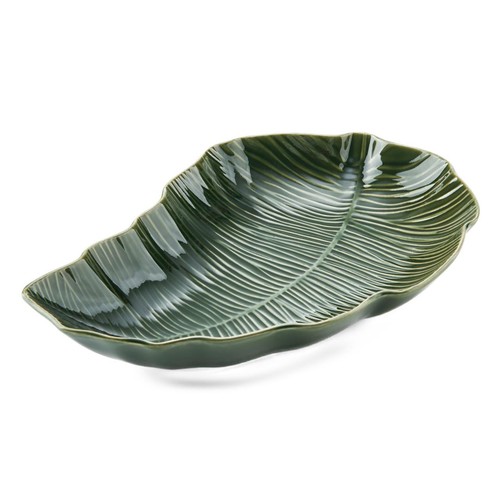 Mikasa Jardin Stoneware Leaf Serving Dish, 30cm, Gift boxed