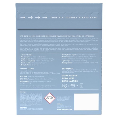 The Lab Co. Baby & Kids Laundry Detergent Strips Soothing