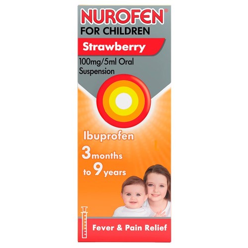 Nurofen for Children 3mths - 9yrs Ibuprofen Strawberry
