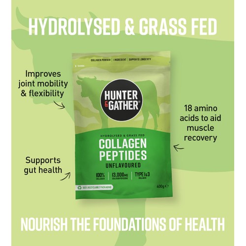 Hunter & Gather Unflavoured Collagen Peptides Bovine Protein Powder