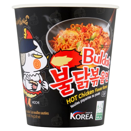Buldak Hot Chicken Flavour Ramen Original Flavour Instant Noodle Cup