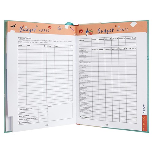 M&S Large Family A5 Week To View Diary 2026