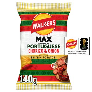 Walkers Max Jalapeno & Cheese Potato Crisps 6 x 27g