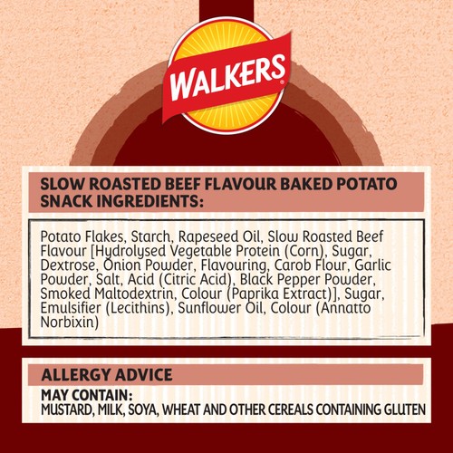 Walkers Oven Baked Slow Roasted Beef