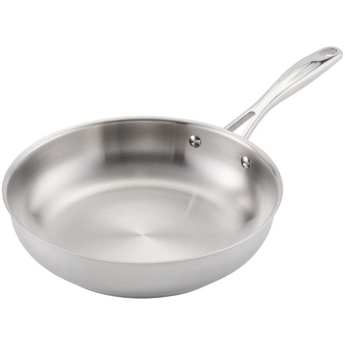 Stellar Profile Uncoated Stainless Steel 24cm Frying Pan