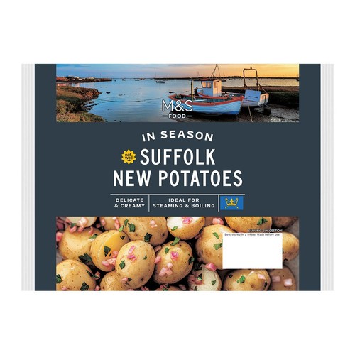 M&S IN SEASON SUFFOLK NEW POTATOES FW 750g