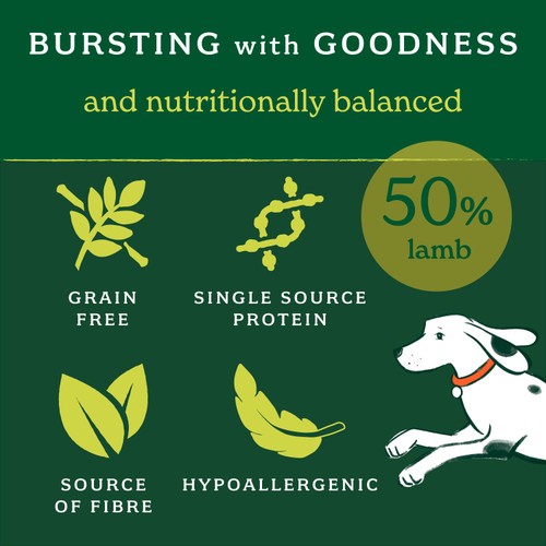 Forthglade Lightly Baked Dry Dog Food Lamb with Sweet Potato