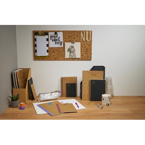 Nu Kraft A5 Manilla Stitched Notebook - 80 pgs