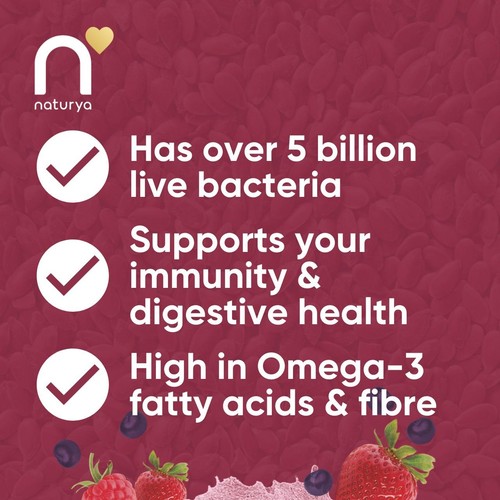 Naturya Gut Feel Mixed Berry Flaxseed Blend