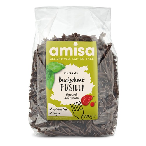 Amisa Organic Gluten Free Buckwheat Fusilli