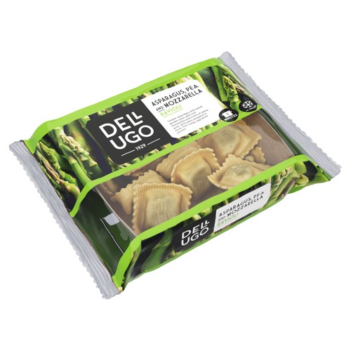 Dell'Ugo Asparagus, Pea and Mozzarella Ravioli