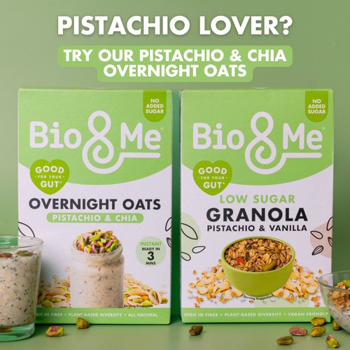 Bio&Me Pistachio & Vanilla Low Sugar Granola