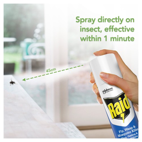 Raid Plant Based Fly, Wasp & Mosquito Killer Aerosol Spray