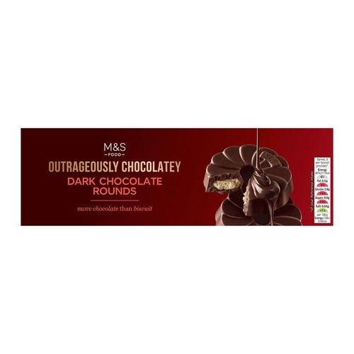 M&S Outrageously Chocolatey Dark Chocolate Rounds