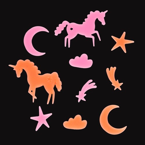 Rex London Glow in the Dark Unicorns Stick-on Shapes