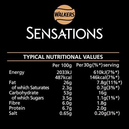Walkers Sensations Mature Cheddar Cheese & Chilli Crisps