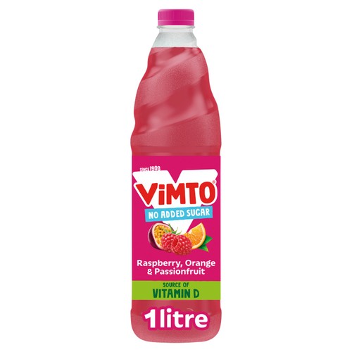 Vimto Remix Raspberry, Orange & Passionfruit Squash
