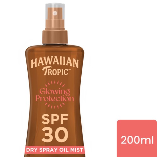 Hawaiian Tropic Glowing Protection SPF 30 Dry Oil Sun Spray