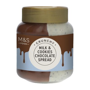 M&S Crunchy Milk &  Cookies Chocolate Spread