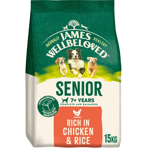 James Wellbeloved Senior Dry Dog Food Chicken & Rice