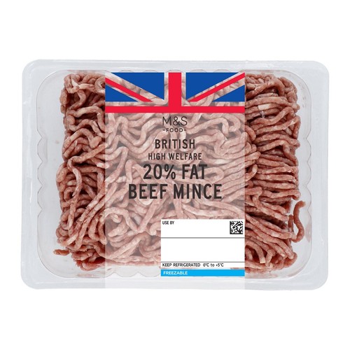 M&S British Beef Mince 20% Fat