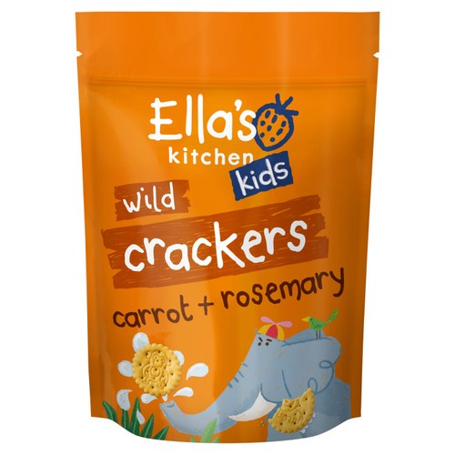 Ella's Kitchen Organic Safari Crackers Carrot & Rosemary 18+ Months