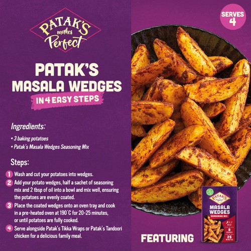 Pataks Masala Wedges Seasoning Mix