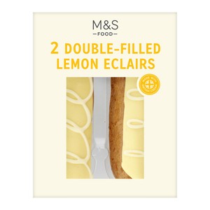2 Double Filled Lemon Eclairs