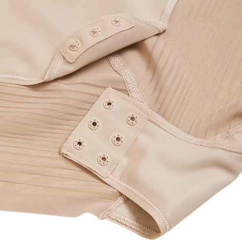 M&S Womens Body Define Firm Control Bodysuit, 18, Rose Quartz