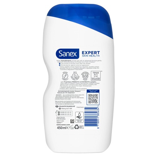 Sanex Expert Skin Health Hypoallergenic Sensitive Body Wash Shower Gel