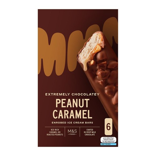 M&S Peanut Caramel Enrobed Ice Cream Bars